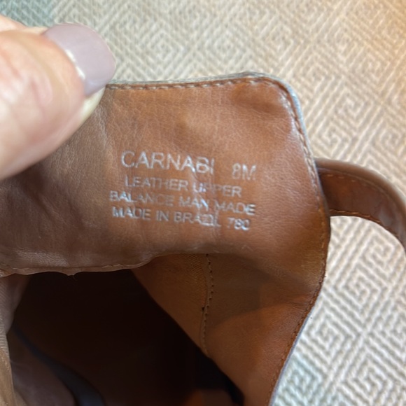 Steve Madden Gray Carnabi Block Heel Peep Toe Heels, 8M - Picture 7 of 10